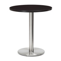   Stainless Steel Round Dining Table Black