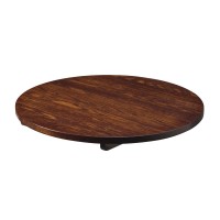    Solid Ash tabletops - Walnut Stained 700mm Round