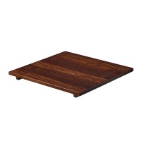    Solid Ash tabletops - Walnut Stained 700mm Square