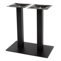  Flat Steel Twin Dining Height Table Base 