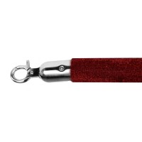 Velvet barrier cord bordeaux red