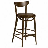           Bentwood Bananna Back Barstool Upholstered