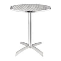  Flip Top Table Stainless Steel Round 600mm