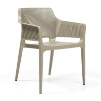      Polypropylene Boom Stacking Armchair Taupe