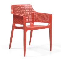      Polypropylene Boom Stacking Armchair Terracotta Red