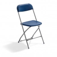  Folding Budget Chairs Grey/Blue