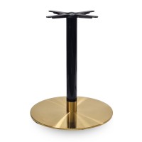 Cava Black & Gold Dining Height Table Base Round Large