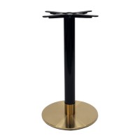 Cava Black & Gold Dining Height Table Base Round 