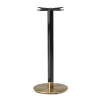 Cava Black & Gold Poseur Height Table Base Round 
