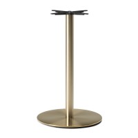    Champagne Gold Round Poseur Height Table Base Large