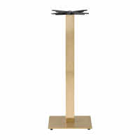    Champagne Gold Square Poseur Height Table Base 