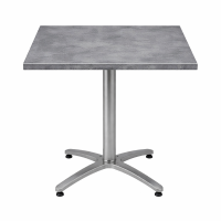     Aluminum 4 Leg Table City Square Werzalit Top