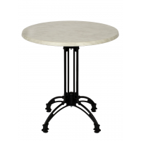   Continental 4 Leg Table Marble Round Werzalit Top