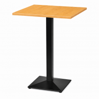     Pyramid High Bar Table Oak Top Square