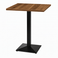     Pyramid High Bar Table Walnut Square 