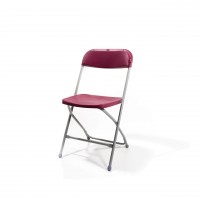  Folding Chair Grey / Bordeaux