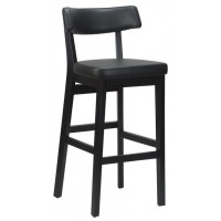      Nico Bar Stool - Black / Black Frame