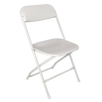 Bolero PP Folding Chairs White