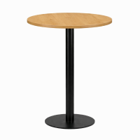           High Bar Table Oak Round