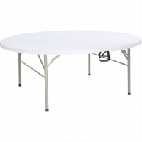  Folding  Event Table White 6ft Round