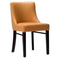 Merrion Side Chair Ochre Brown / Wenge