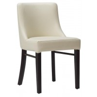 Merrion Side Chair Ivory / Wenge
