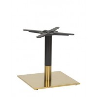    Brass Black Coffee Height Table Base Square