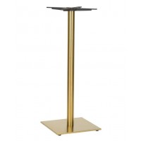      Brass Poseur Height Table Base Square