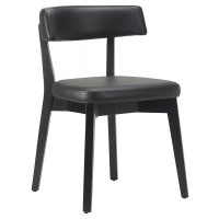             Nico Side Chair - Black / Black Frame