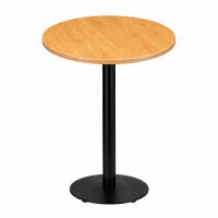                High Bar Table Oak Round