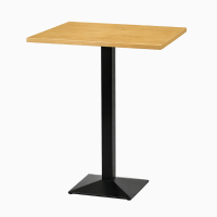     Pyramid High Bar Table Oak Top Square