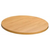       Laminate Table Top Oak 600mm Round