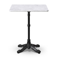                  Bistro Dining Table Real Marble Square
