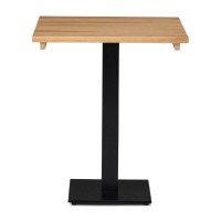     Solid Wood Oak Dining Table Square 700 x 700mm