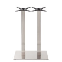      Poseur Height Stainless Steel Table Base Twin