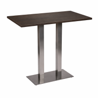       Stainless Steel Twin Poseur Tables