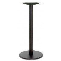  Black Steel Poseur Height Table Base Round