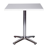    Werzalit Table White Square - Aluminium Base