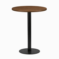          High Bat Table Welnut Round