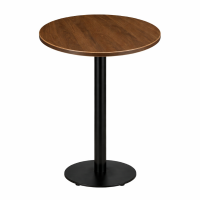               High Bar Table Walnut Round