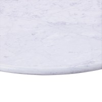 Marble Carrara Top 600mm Round