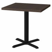                  Cross Dining Table Dark Oak Square