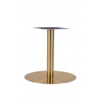 Vintage Brass Coffee Height Table Base Round