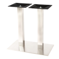 Stainless Steel Twin Poseur Table Base