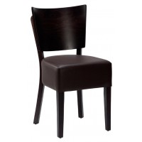 Classic Wood Back Chair Dark Brown / Wenge