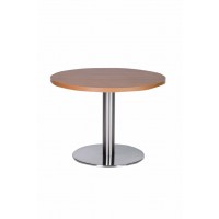 Stainless Steel Coffee Table Oak Top
