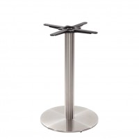 Stainless Steel Dining Height Table Base Round
