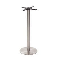 Stainless Steel Poseur Height Table Base Round