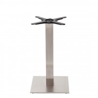 Stainless Steel Dining Height Table Base Square