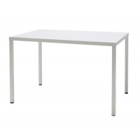 Summer Galvanized steel table White 1200 x 800mm.